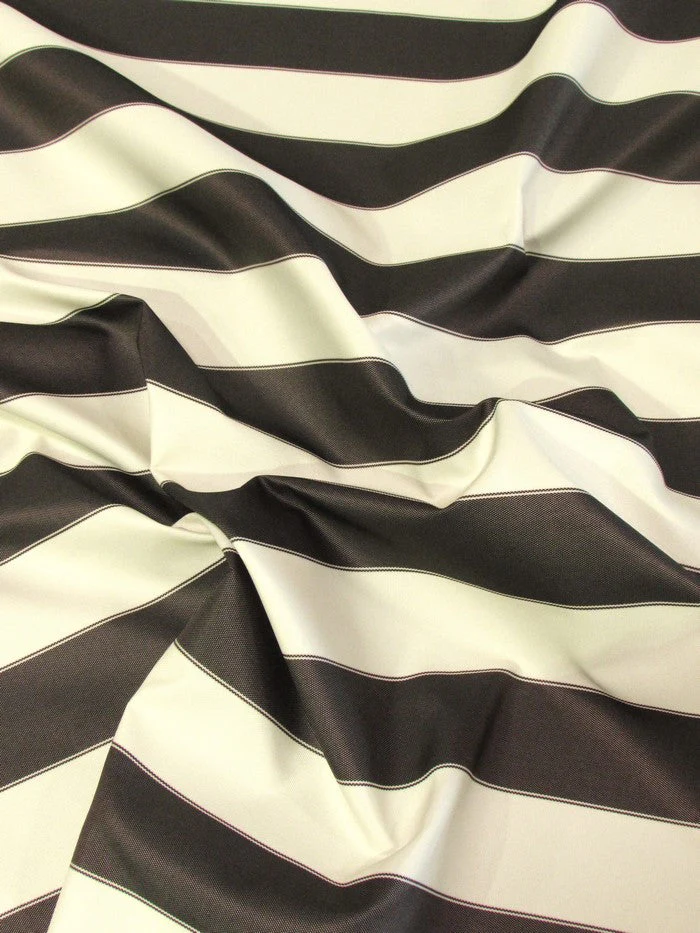 2 Tone Stripe Deck Canvas Outdoor Waterproof Fabric / Lime/White / Sold By The Yard Closeout!!! 3 2 Tone Stripe Deck Canvas Outdoor Waterproof Fabric / Lime/White / Sold By The Yard Closeout!!!