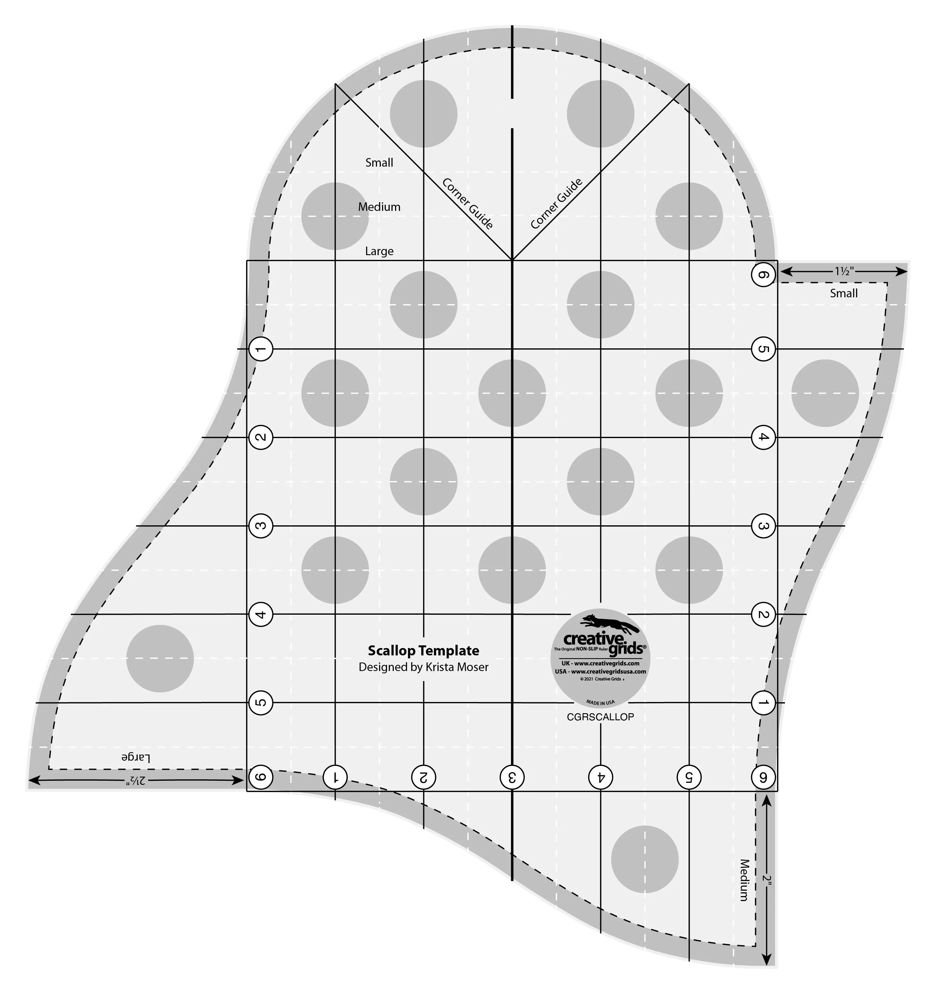 Creative Grids Scallop Template 1 Creative Grids Scallop Template