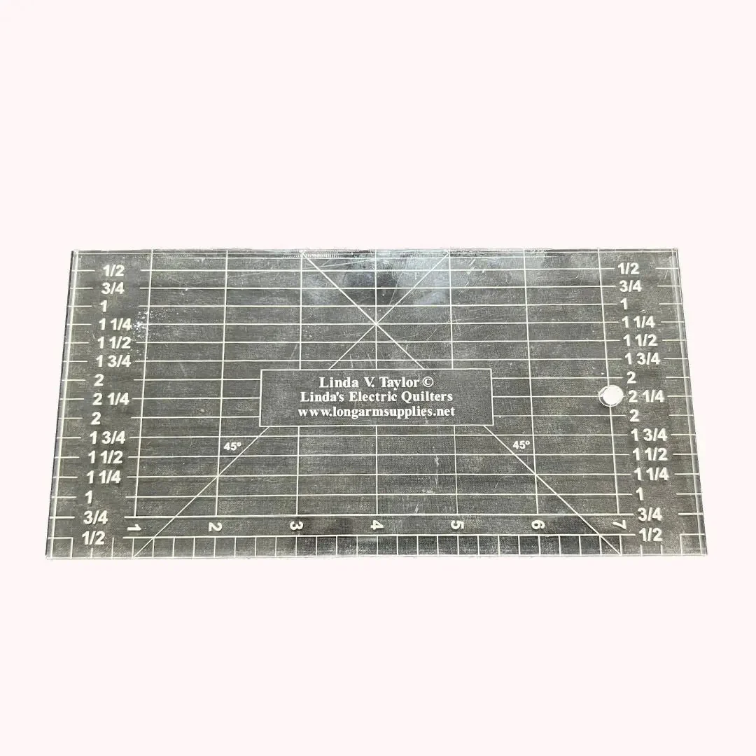 Quilt Ruler Template 4" x 8" 1 Quilt Ruler Template 4" x 8"