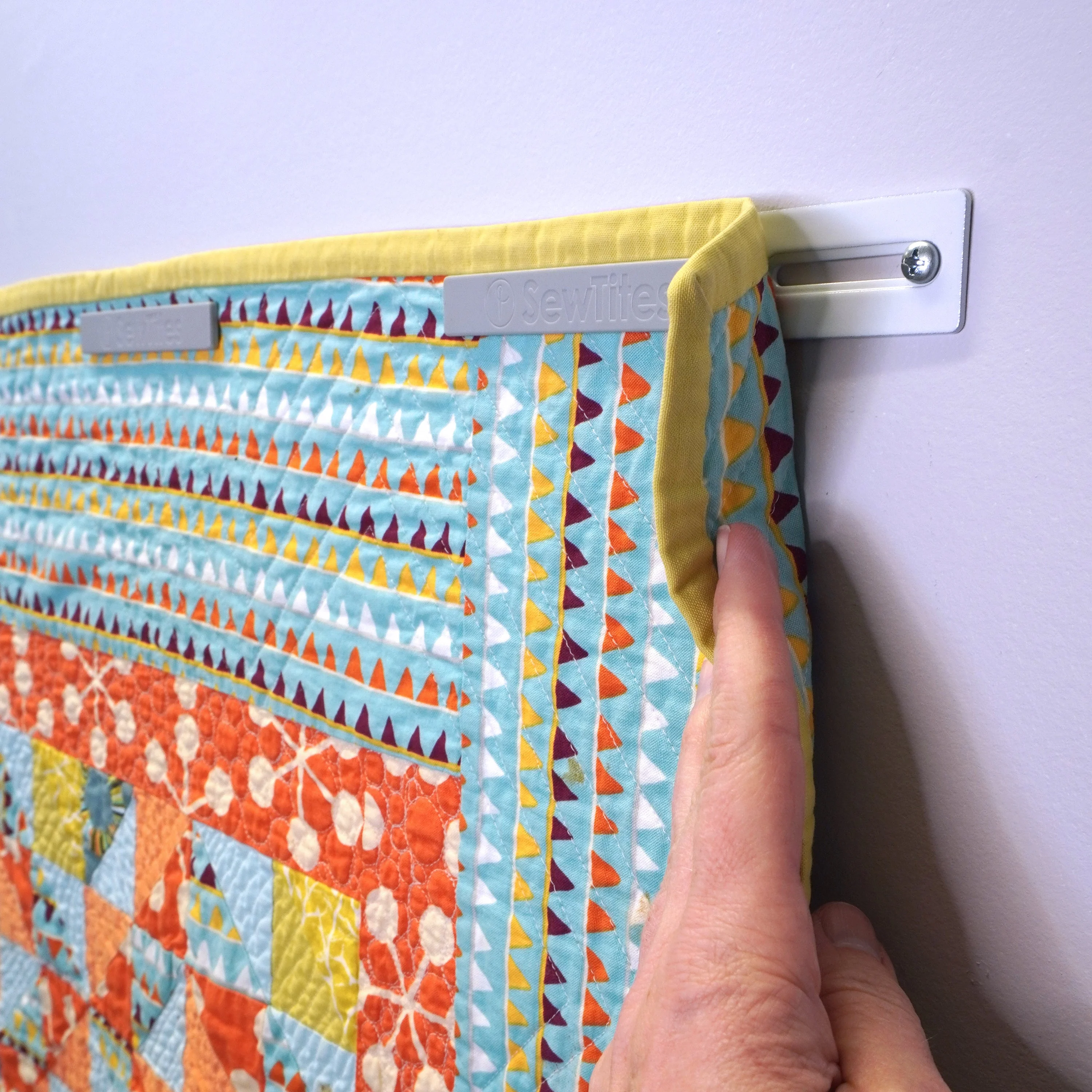 Quik Hang Magnetic Quilt Hanging System by SewTites 2 Quik Hang Magnetic Quilt Hanging System by SewTites