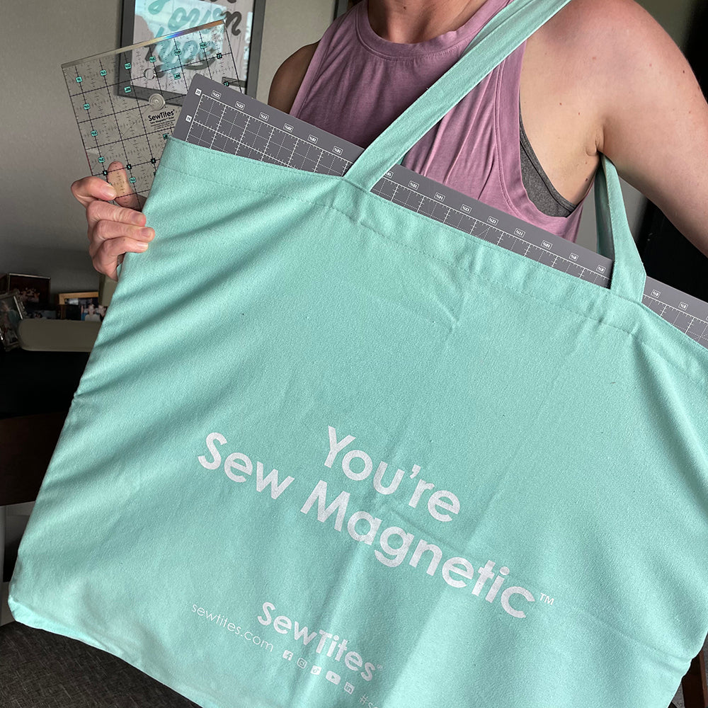 SewTites You're Sew Magnetic Cutting System Canvas Tote
