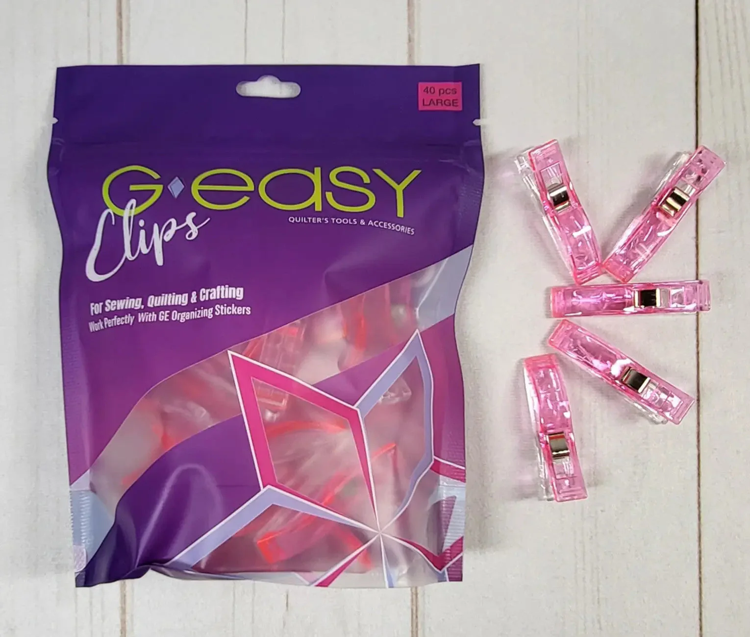 GEasy Clips Large Pink 1 GEasy Clips Large Pink