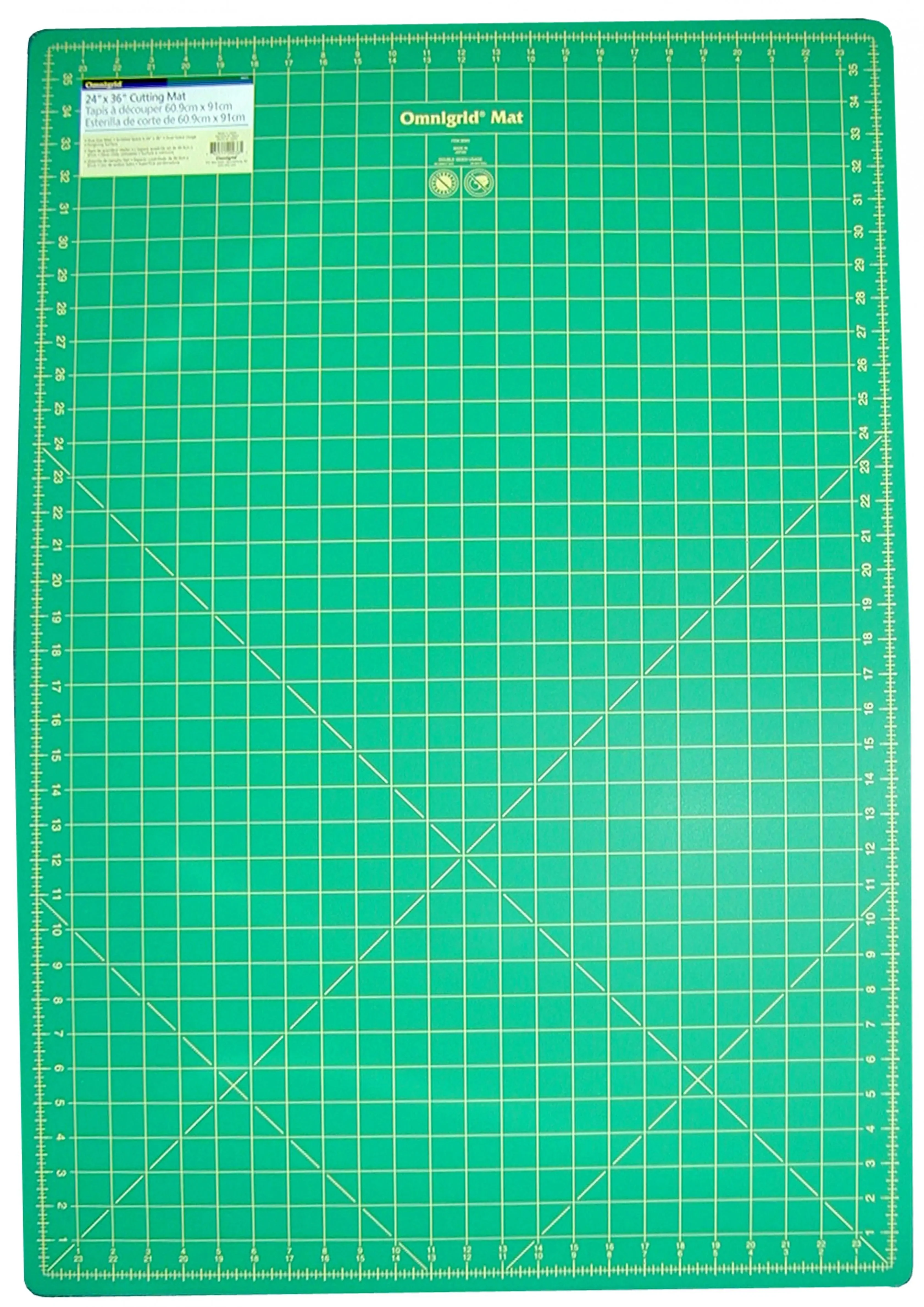 Cutting Mat Omnigrid Green with Yellow Grid 24in x 36in 1 Cutting Mat Omnigrid Green with Yellow Grid 24in x 36in