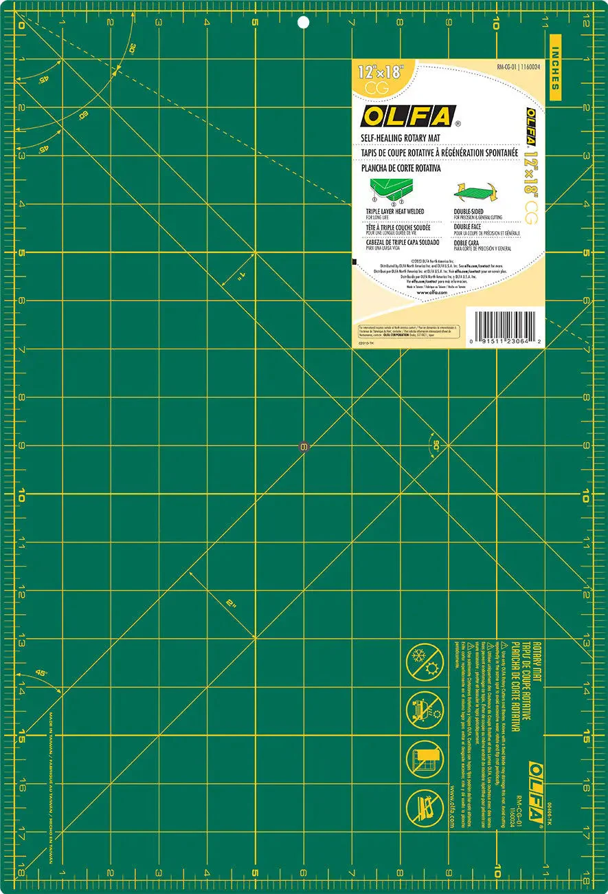 Cutting Mat with Grid 12in x 18in 1 Cutting Mat with Grid 12in x 18in