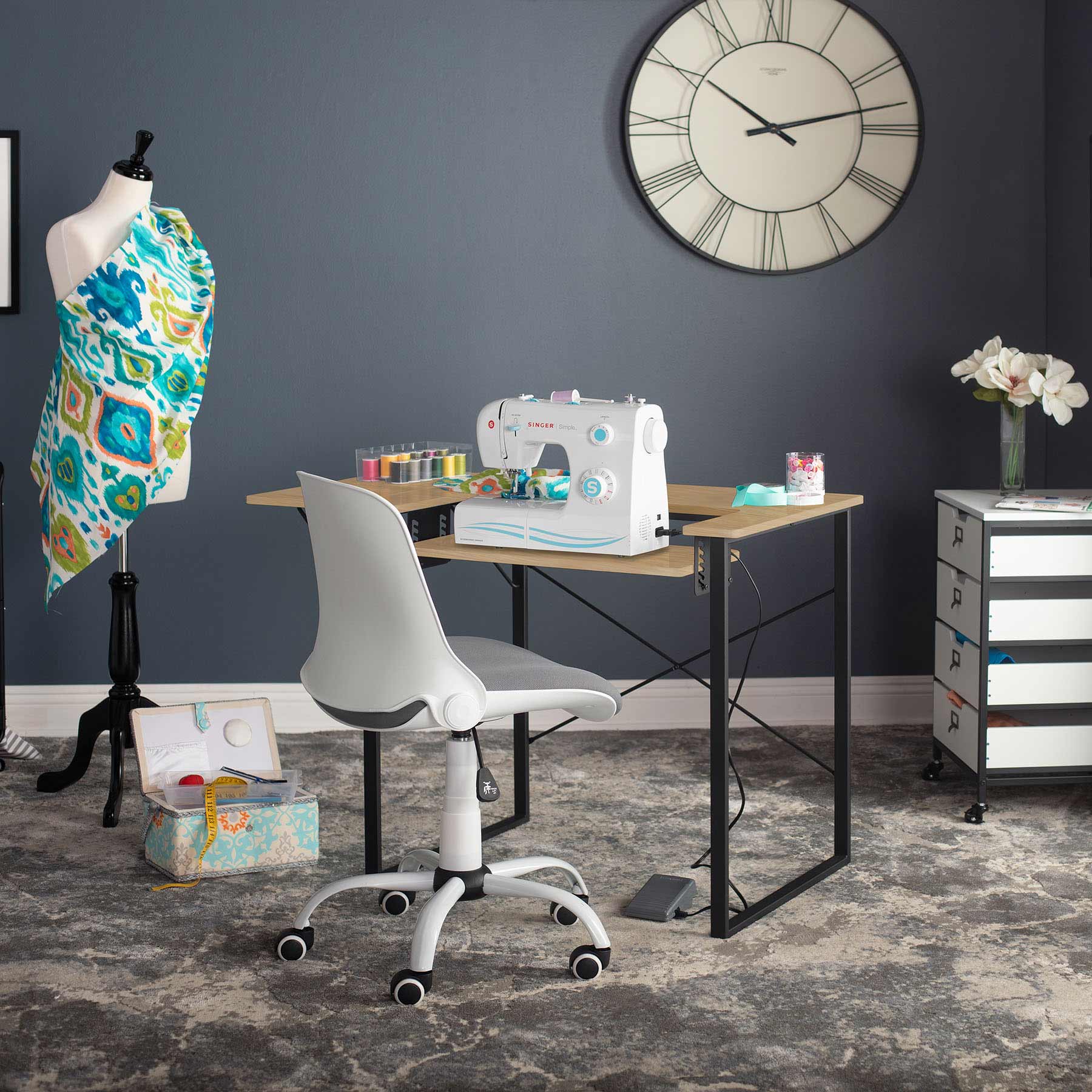 Dart Sewing Table Graphite / Ashwood 8 Dart Sewing Table Graphite / Ashwood