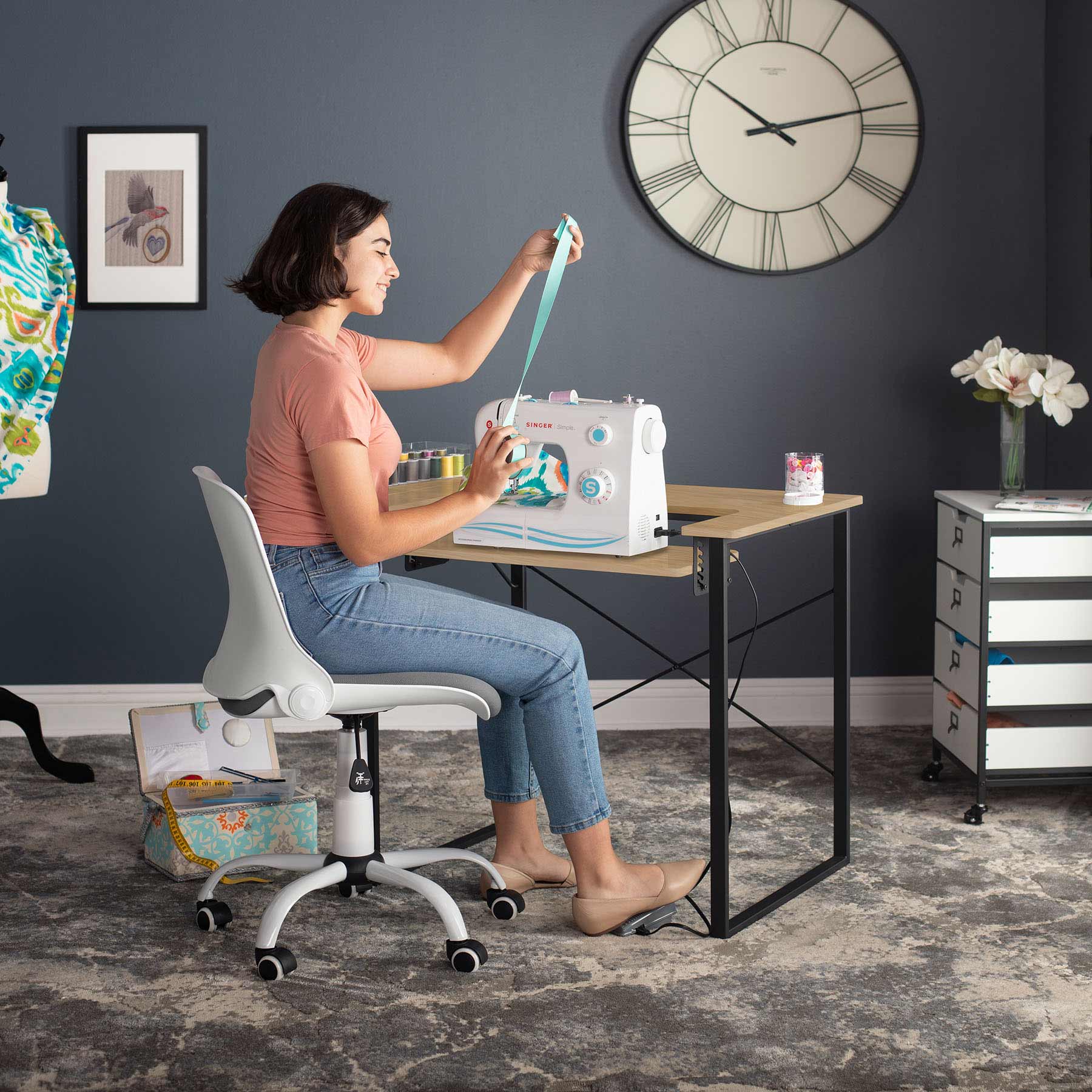 Dart Sewing Table Graphite / Ashwood 9 Dart Sewing Table Graphite / Ashwood