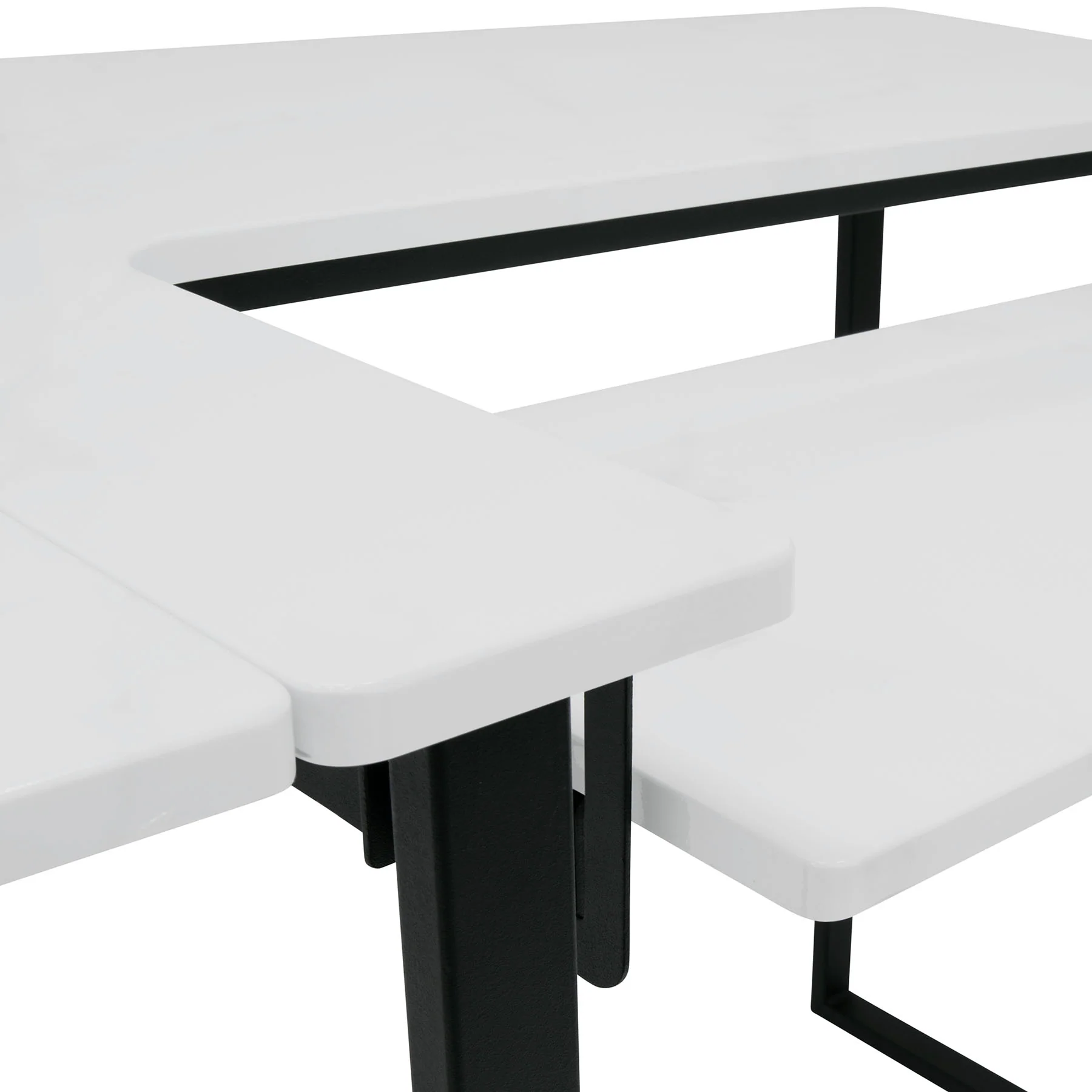 Dart Sewing Table Graphite / White 10 Dart Sewing Table Graphite / White