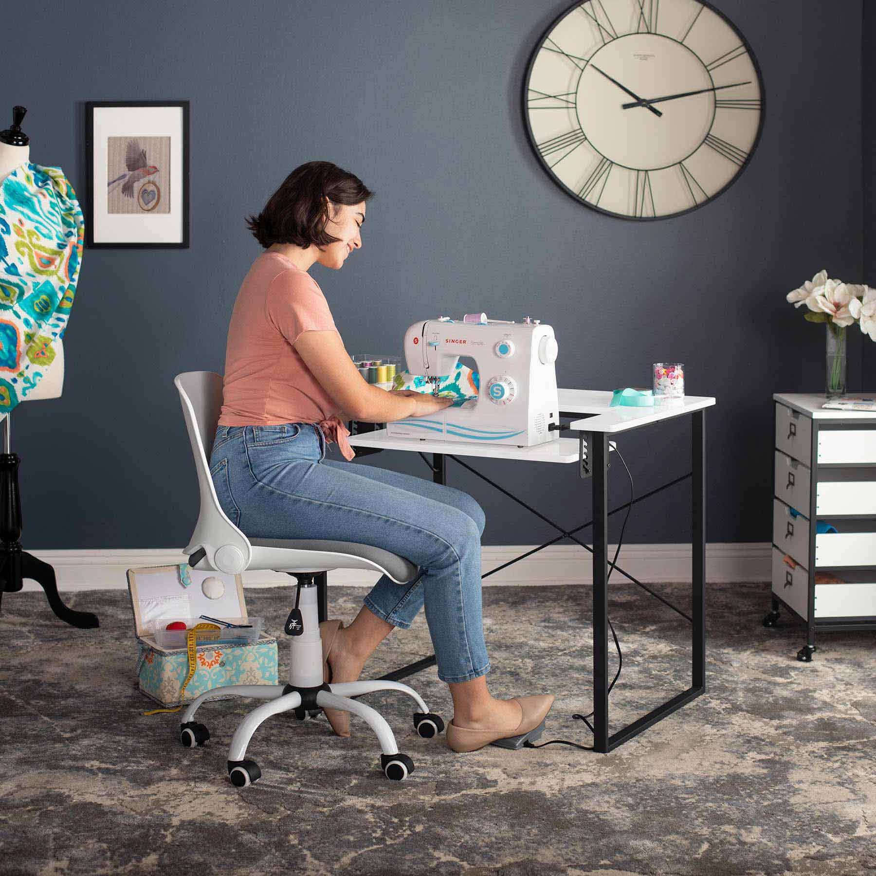 Dart Sewing Table Graphite / White 14 Dart Sewing Table Graphite / White