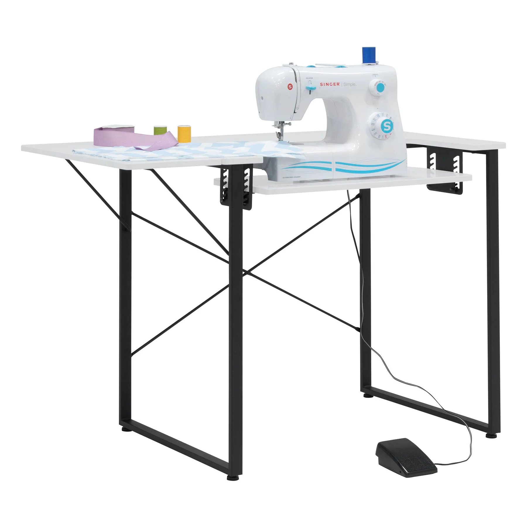 Dart Sewing Table Graphite / White 2 Dart Sewing Table Graphite / White