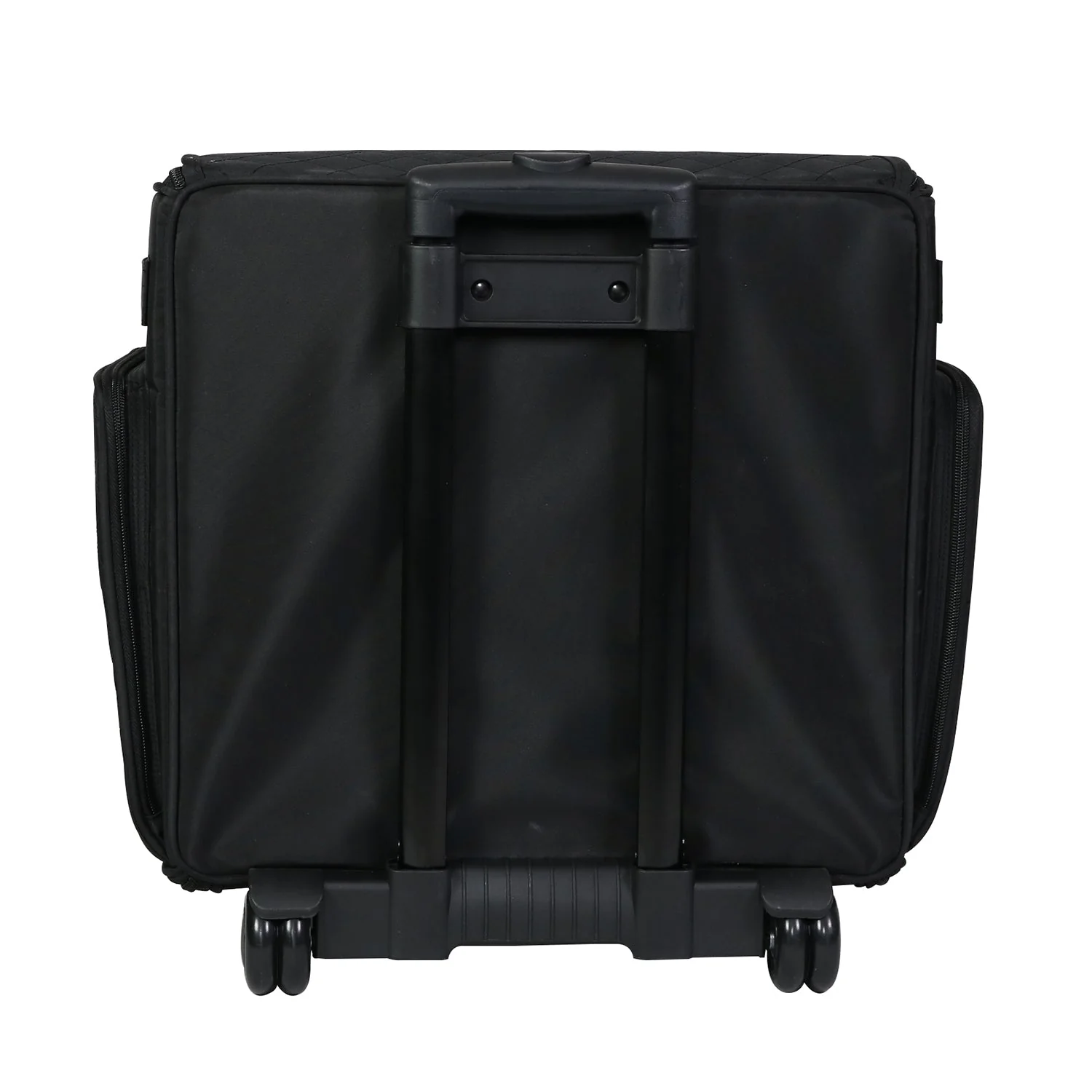 Deluxe Collapsible Rolling Craft Case, Black Quilted 2 Deluxe Collapsible Rolling Craft Case, Black Quilted