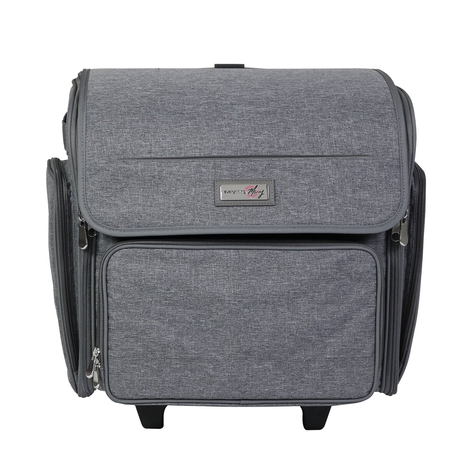Deluxe Collapsible Rolling Craft Case, Heather 5 Deluxe Collapsible Rolling Craft Case, Heather