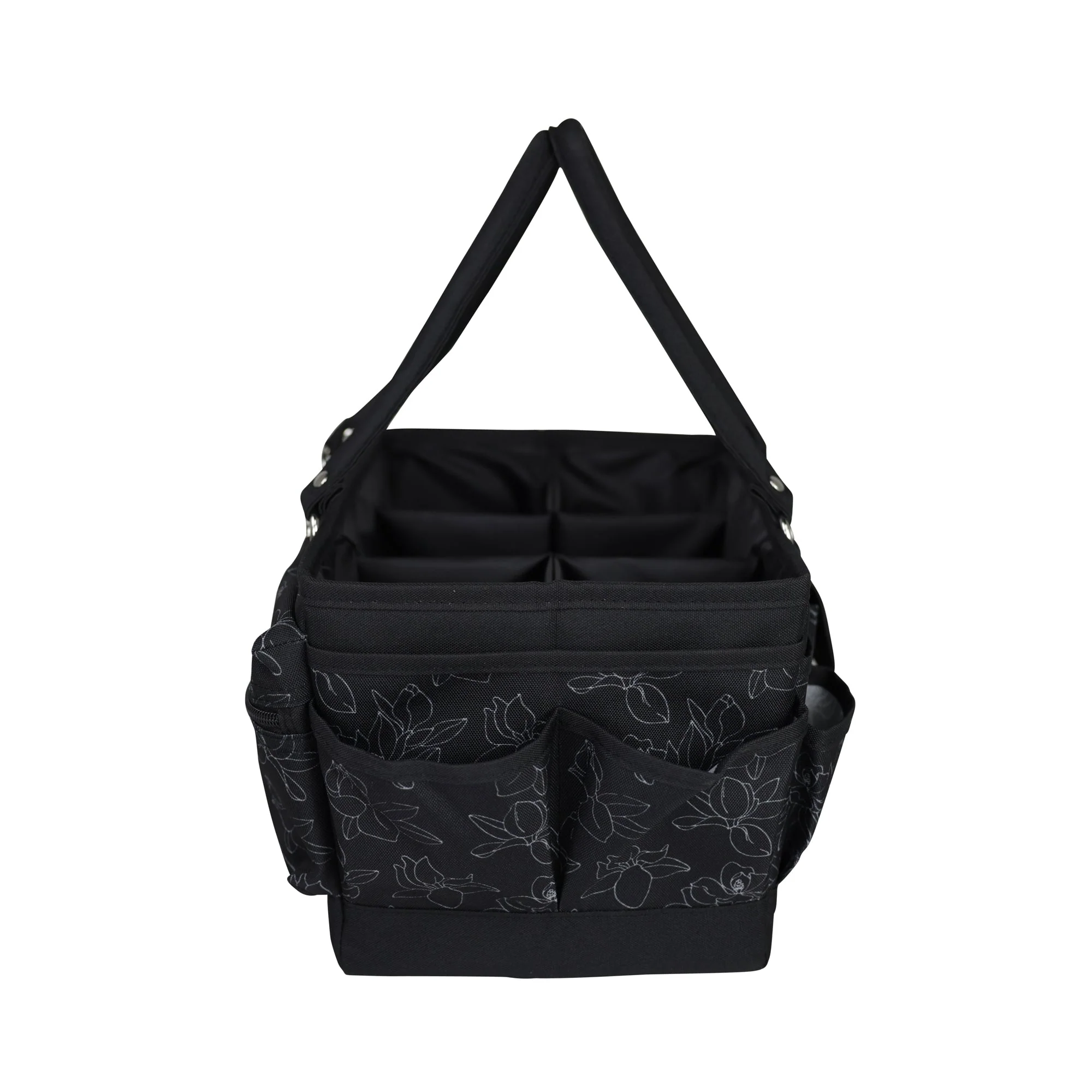 Deluxe Store & Tote Craft Organizer, Black & White Floral 7 Deluxe Store & Tote Craft Organizer, Black & White Floral