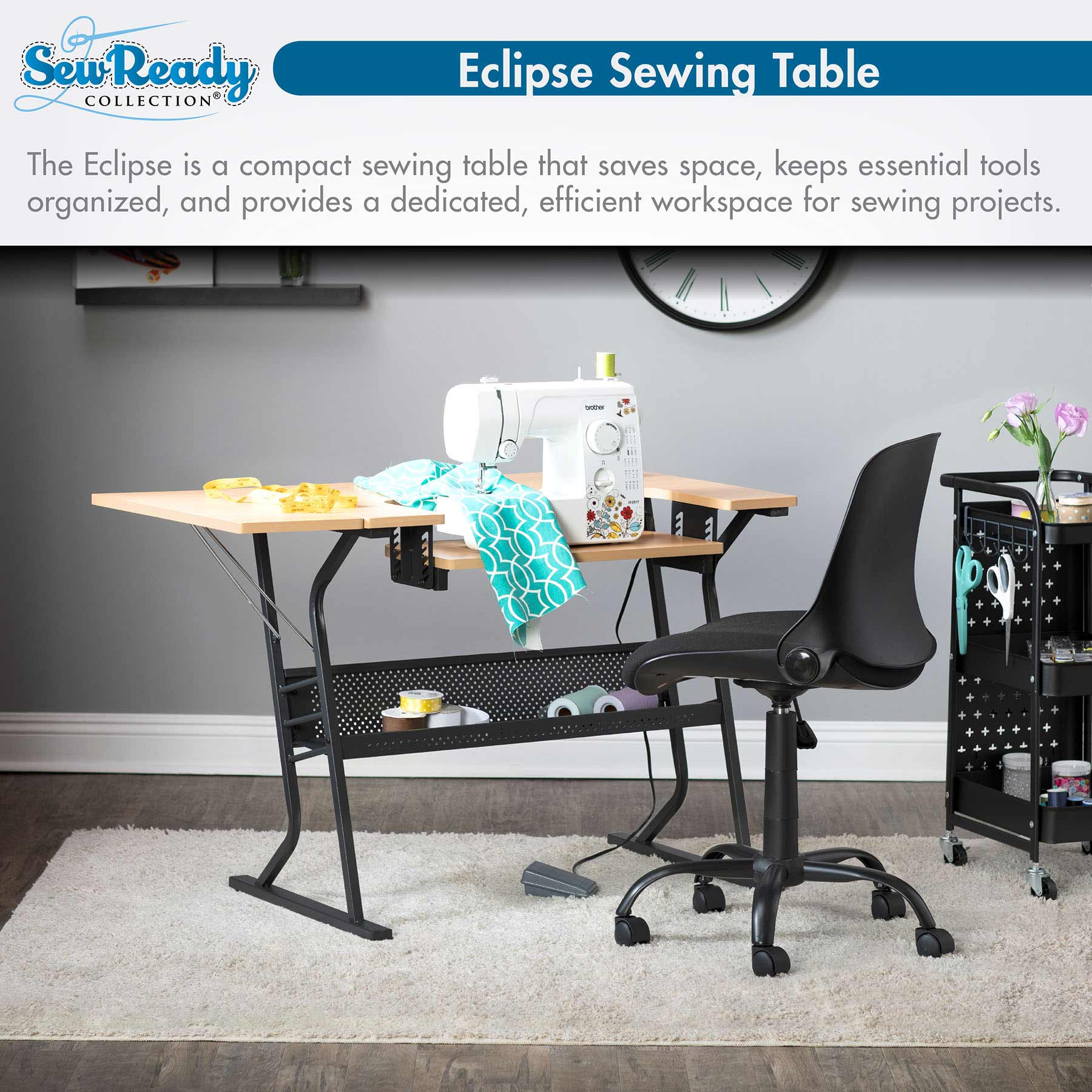 Eclipse Hobby Table Black / Maple 4 Eclipse Hobby Table Black / Maple