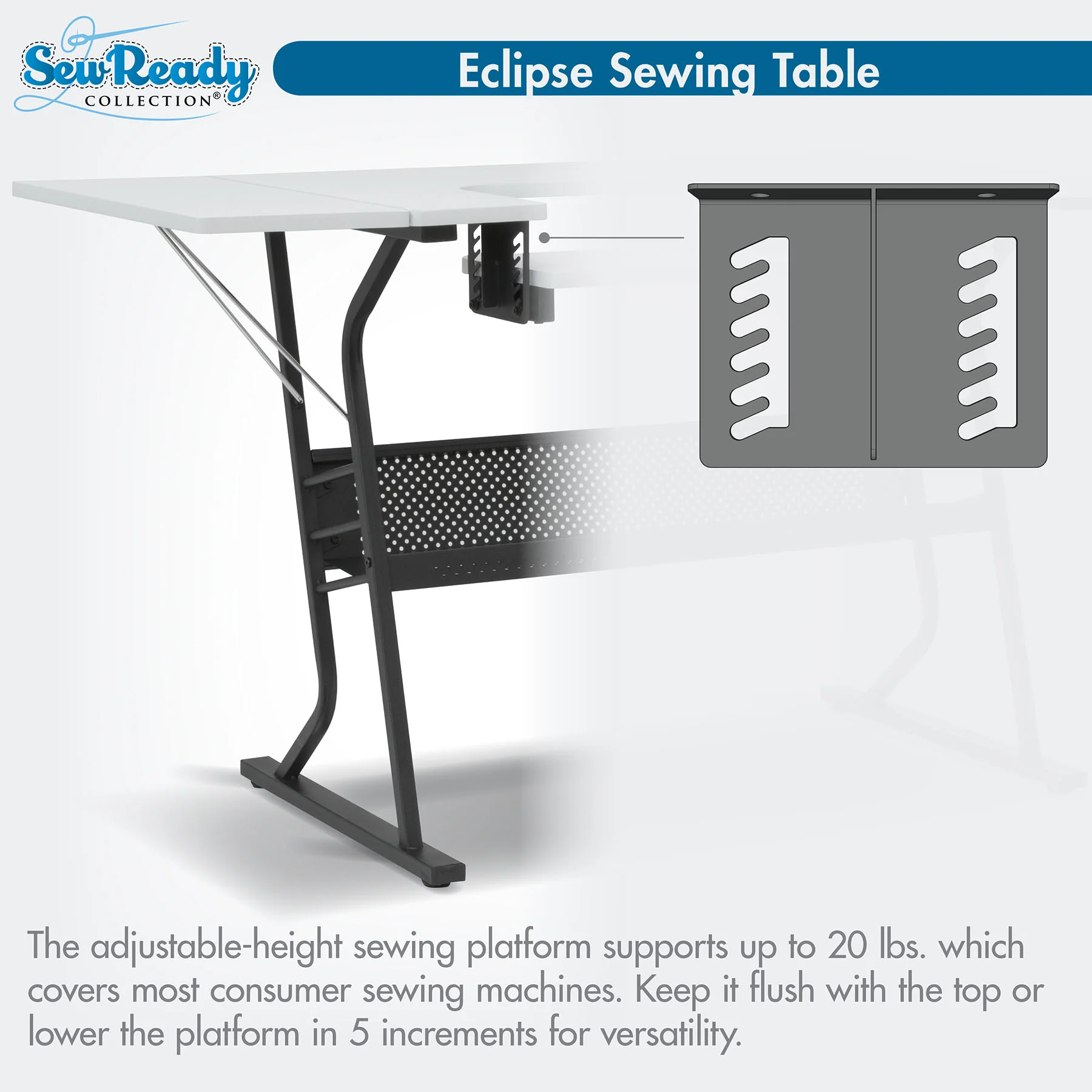 Eclipse Hobby Table Black / White 5 Eclipse Hobby Table Black / White