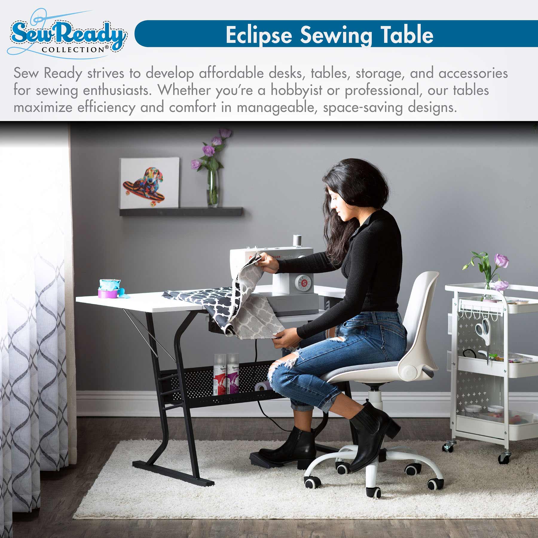 Eclipse Hobby Table Black / White 6 Eclipse Hobby Table Black / White